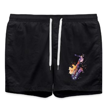 Saxophone - Short de bain - noir - Devant - AI Model Male 185 light (185cm)