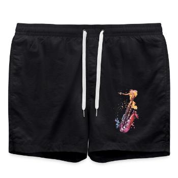 Saxophone - Short de bain - noir - Devant - AI Model Male 185 light (185cm)