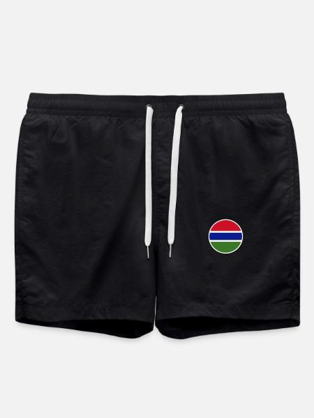Gambia Gambian Flag Gambier - Badeshorts - sort