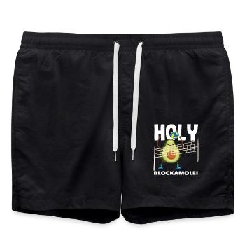 S’amuser au volley-ball avec Holy Blockamole - Short de bain - noir - Devant - AI Model Male 185 light (185cm)