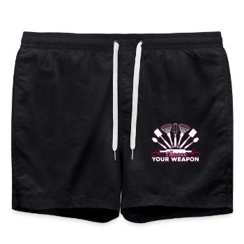Baker Choose Your Weapon - Swim Trunks - black - Front - AI Model Male 185 light (185cm)