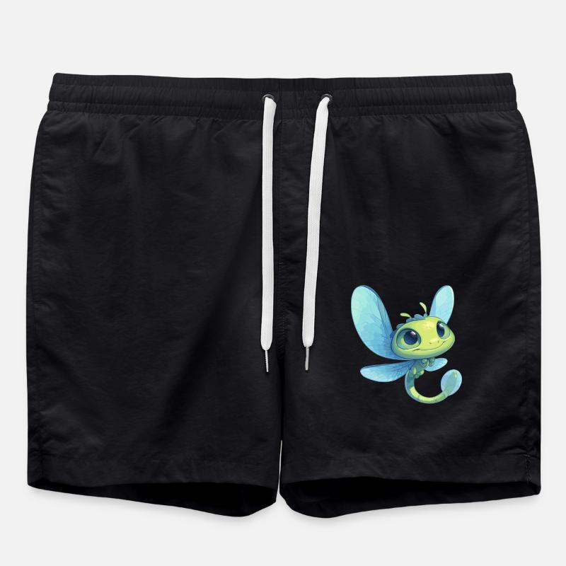 Libellen Libelle - Badeshorts - Schwarz