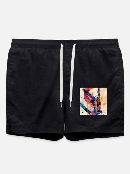 Saxophone - Swim Trunks - black