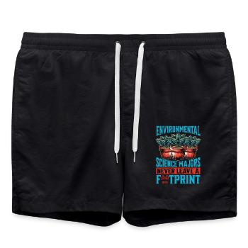 Environmental Science Majors Environmentalist - Swim Trunks - black - Front - AI Model Male 185 light (185cm)