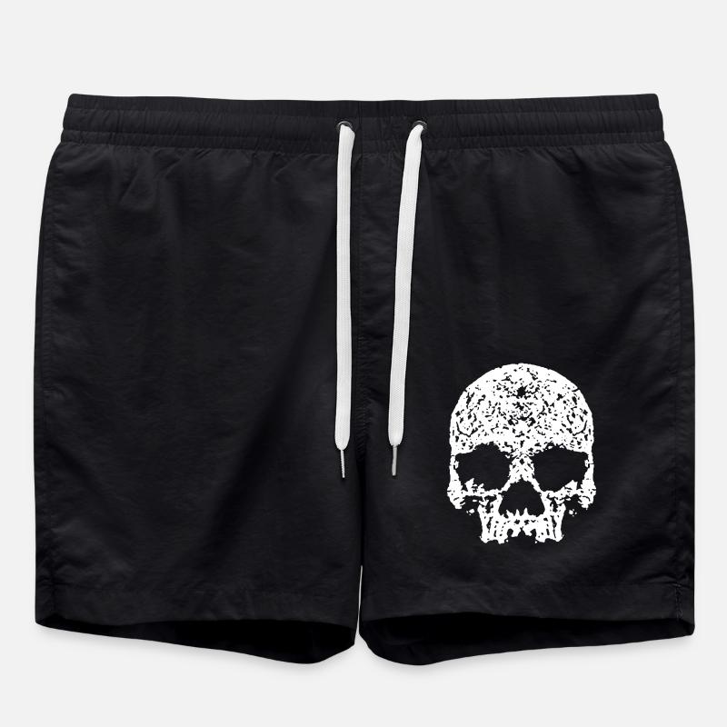 Totenkopf / Skull - Swim Trunks - black