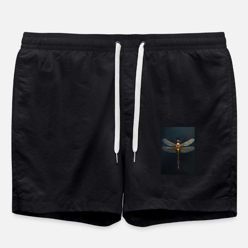 Libellen Libelle - Badeshorts - Schwarz