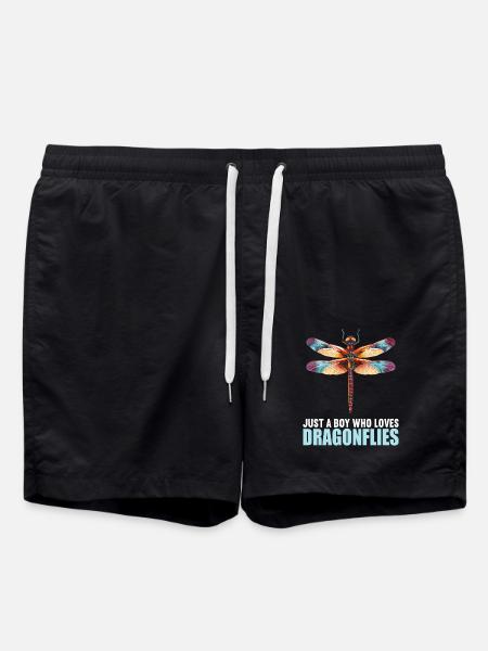 Libellen Libelle - Badeshorts - Schwarz