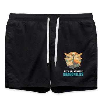 Libellen Libelle - Badeshorts - Schwarz - Vorne - AI Model Male 185 light (185cm)