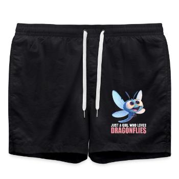Libellen Libelle - Badeshorts - Schwarz - Vorne - AI Model Male 185 light (185cm)