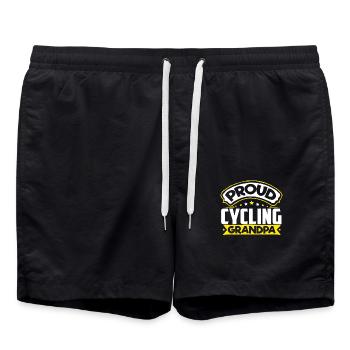 Sports Grandpa Cycling Grandpa - Swim Trunks - black - Front - AI Model Male 185 light (185cm)