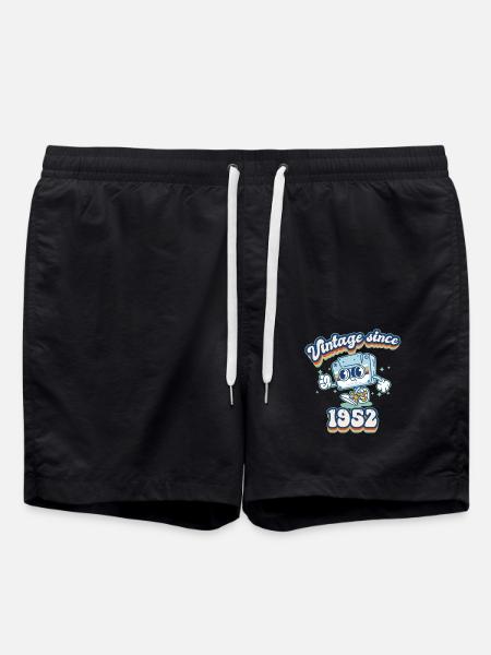 Vintage Since 1952 Cassette classique 73e anniversaire - Short de bain - noir