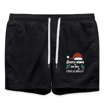 Beste Mama der Welt Last Minute Geschenk Mutter - Badeshorts - Schwarz - Vorne - AI Model Male 185 light (185cm)