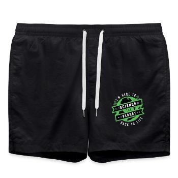 Environmental Scientist I'm Here Environmentalist - Swim Trunks - black - Front - AI Model Male 185 light (185cm)