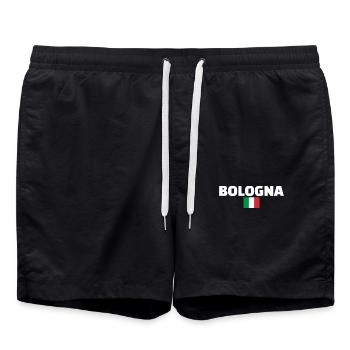 Bologne Italie Drapeau italien Italien - Short de bain - noir - Devant - AI Model Male 185 light (185cm)