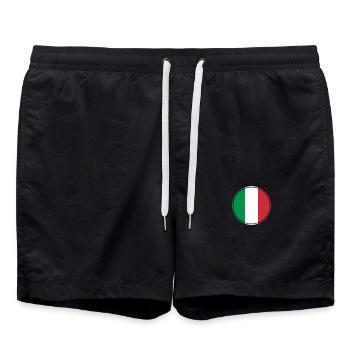 Italie Drapeau italien Italien - Short de bain - noir - Devant - AI Model Male 185 light (185cm)