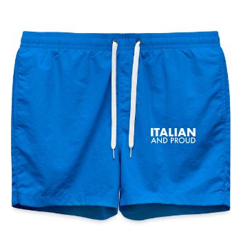 Italian And Proud Italien Italienische - Badeshorts - Cobalt blue - Vorne