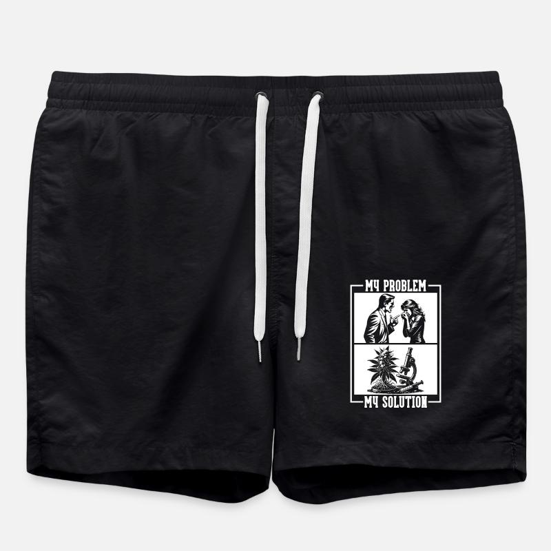 Environmental Scientist My Problem Pictogram Mom - Swim Trunks - black