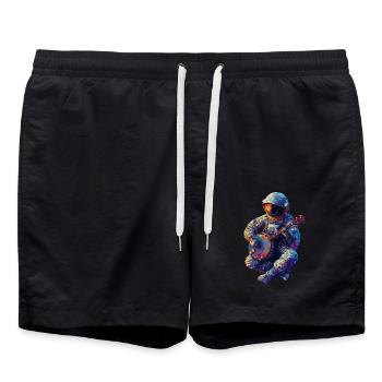 Banjo astronaute - Short de bain - noir - Devant - AI Model Male 185 light (185cm)