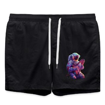 Harpe astronaute - Short de bain - noir - Devant - AI Model Male 185 light (185cm)