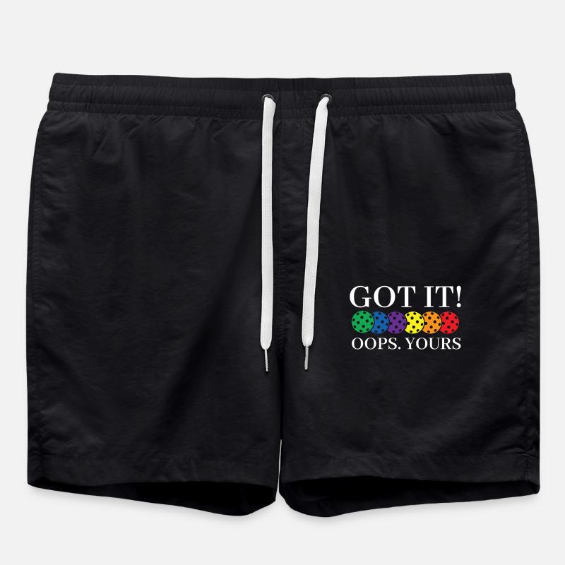Pickleball Leidenschaft Got It Oops Yours Spaß - Badeshorts - Schwarz