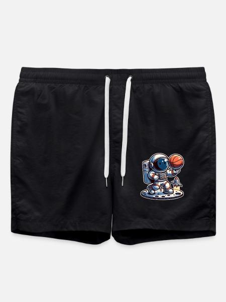 Basketball Astronaut - Swim Trunks - black