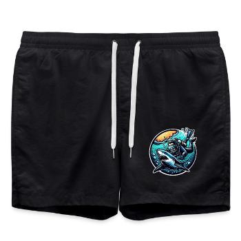 Diving Divers - Swim Trunks - black - Front - AI Model Male 185 light (185cm)