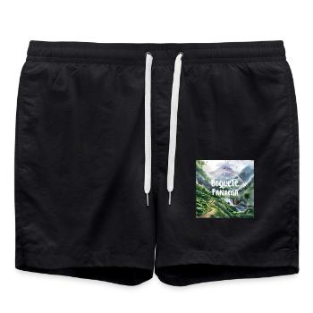 Boquete Panama - Badeshorts - Schwarz - Vorne - AI Model Male 185 light (185cm)