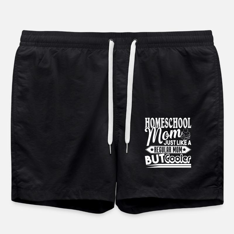 Homeschool Mom Cooler - Swim Trunks - black