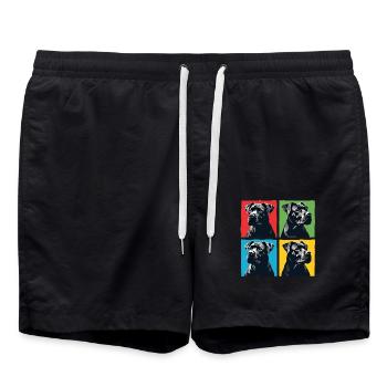 Cane Corso für einen Cane Corso Besitzer - Badeshorts - Schwarz - Vorne - AI Model Male 185 light (185cm)