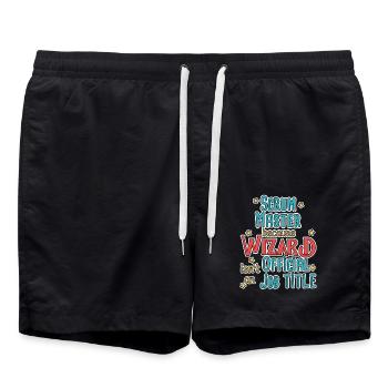 Assistant Scrum Master - Short de bain - noir - Devant - AI Model Male 185 light (185cm)