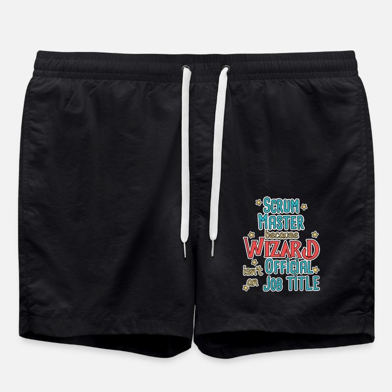 Scrum Master Wizard - Badeshorts - Schwarz