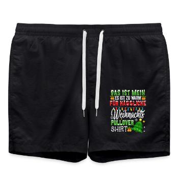 Père Noël Noël laid Noël - Short de bain - noir - Devant - AI Model Male 185 light (185cm)