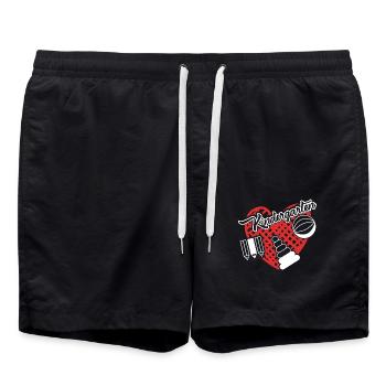 Funny Kindergarten Teacher - Swim Trunks - black - Front - AI Model Male 185 light (185cm)