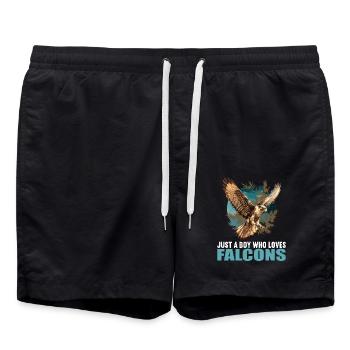 Faucon Faucon - Short de bain - noir - Devant - AI Model Male 185 light (185cm)