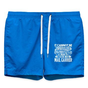 Mail Carrier Forever Title Mail Carrier - Swim Trunks - cobalt blue - Front