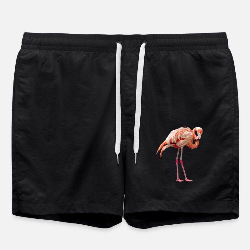 Flamingos Flamingo - Badeshorts - Schwarz