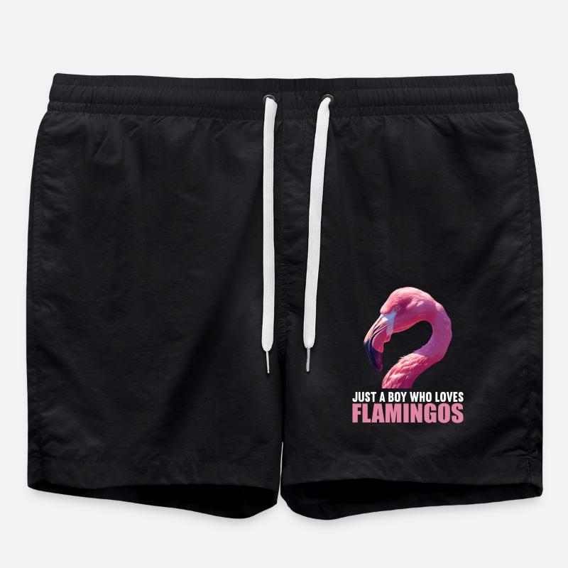 Flamants roses Flamant rose - Short de bain - noir