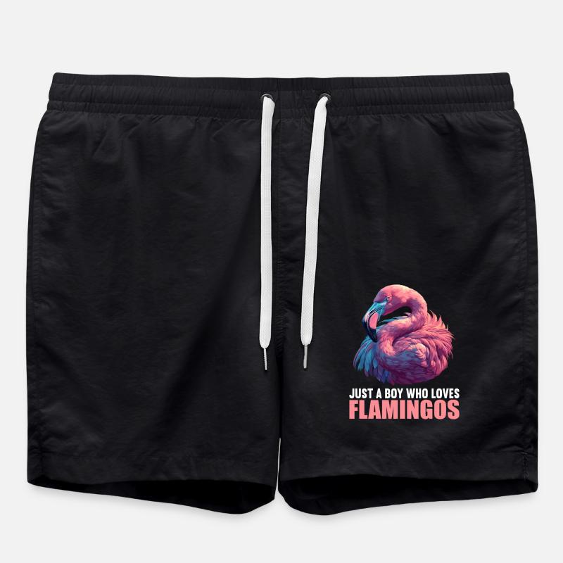 Flamants roses Flamant rose - Short de bain - noir