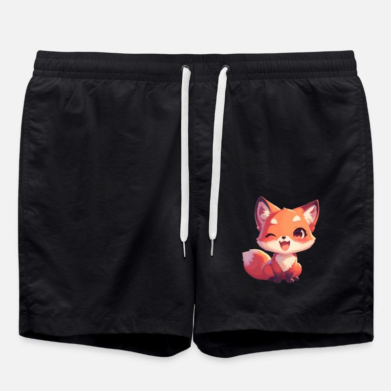 Füchse Fuchs - Badeshorts - Schwarz