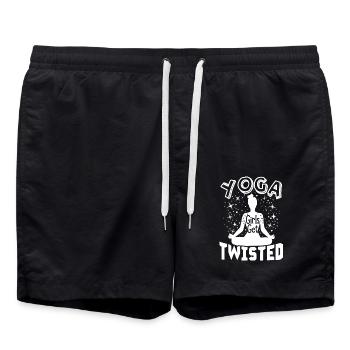 Yoga Girls Get Twisted - Swim Trunks - black - Front - AI Model Male 185 light (185cm)