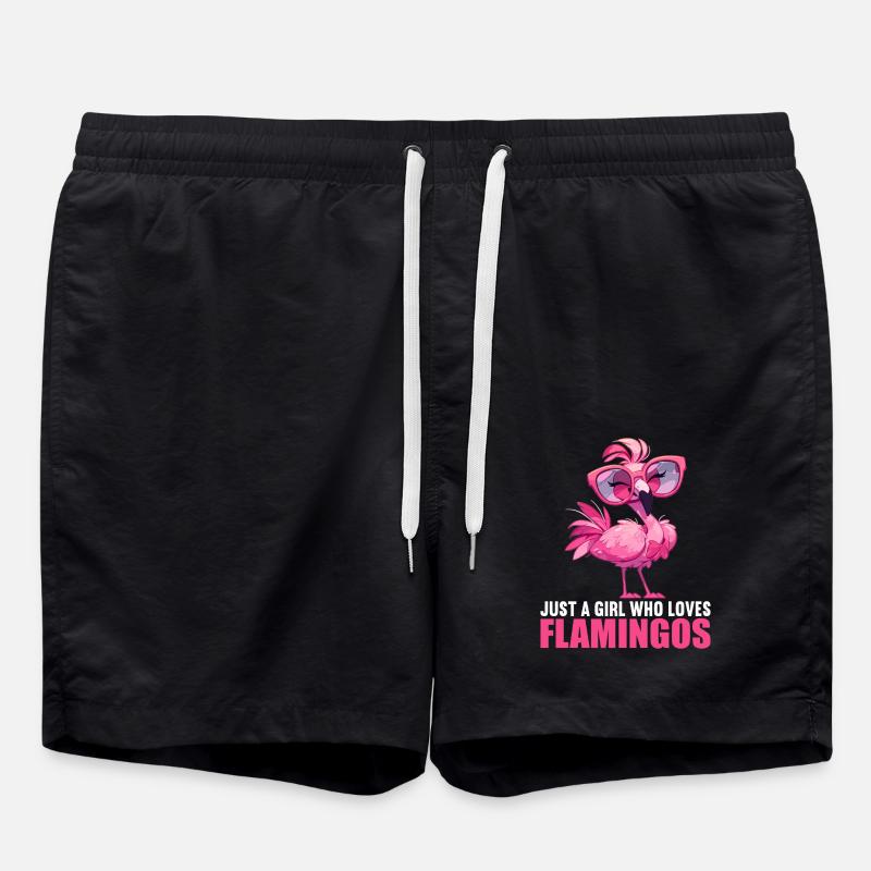Flamants roses Flamant rose - Short de bain - noir