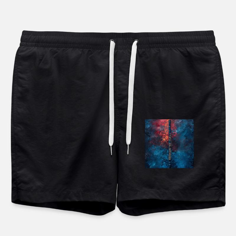 Flöte - Badeshorts - Schwarz