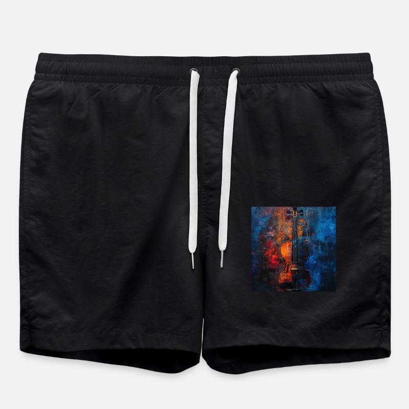 Violin - Swim Trunks - black