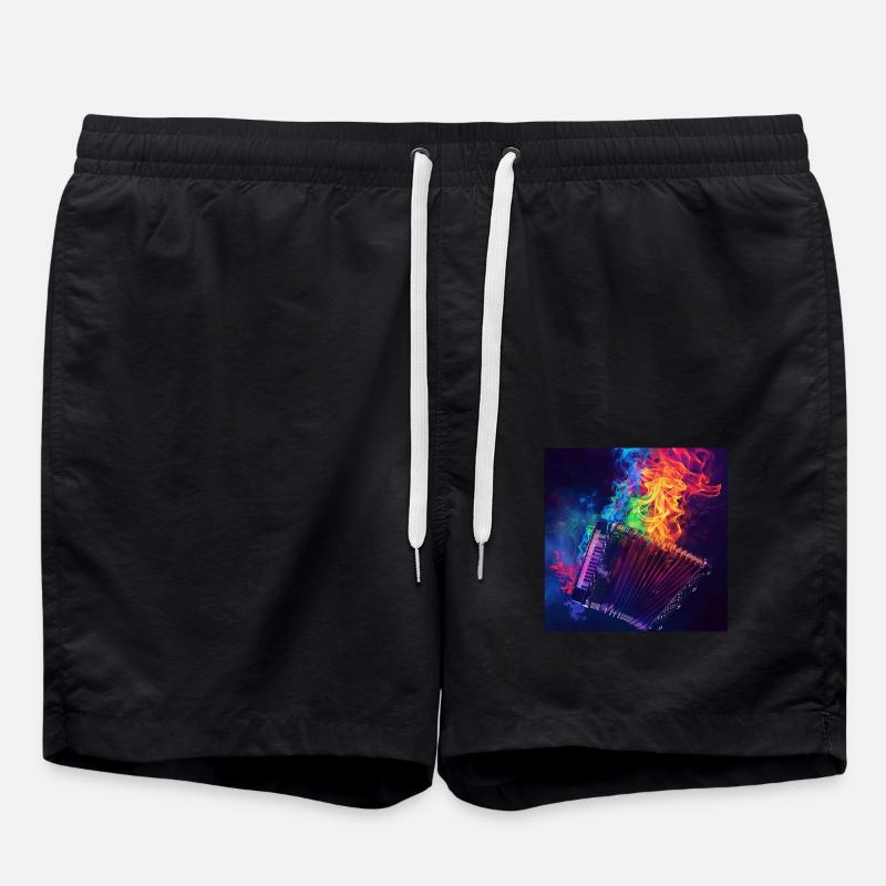 Accordion - Swim Trunks - black