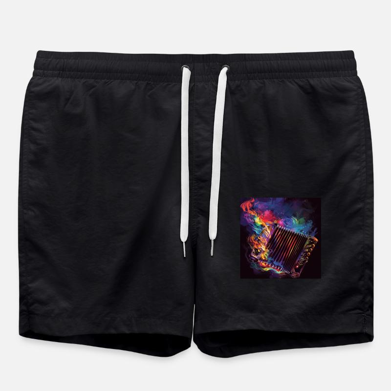 Accordion - Swim Trunks - black