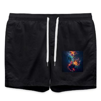 Banjo - Short de bain - noir - Devant - AI Model Male 185 light (185cm)