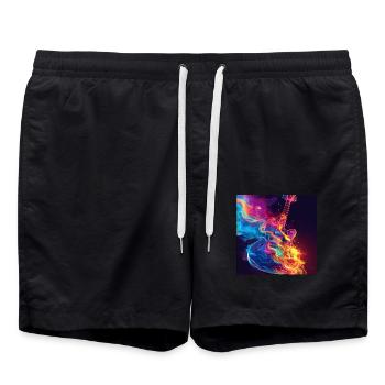 Guitar - Swim Trunks - black - Front - AI Model Male 185 light (185cm)