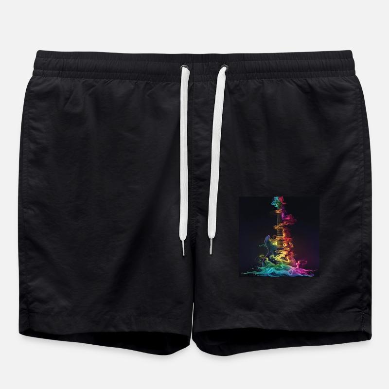 Guitar - Swim Trunks - black
