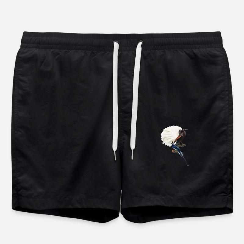 Exotische Vögel Illustration Exotic Birds - Swim Trunks - black