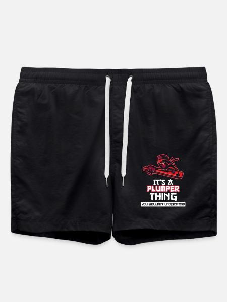 Wrench You Wouldn't Understand Plumber - Swim Trunks - black